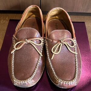 Trask Brown Leather Loafers